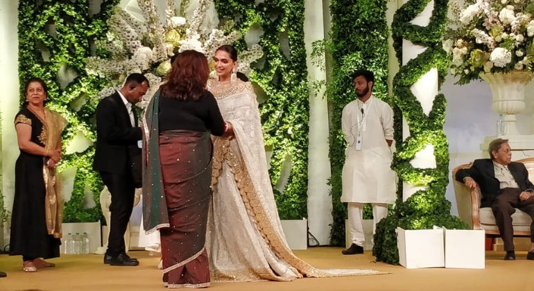 Deepika Padukone's Wedding Reception Dress Took 16,000 Man-Hours to Make –  Watch Video