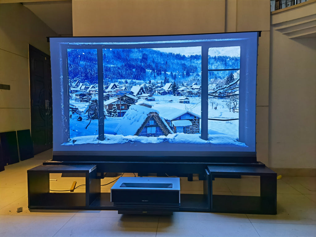 DIY smart TV cabinet for Ultra Short Throw projectors