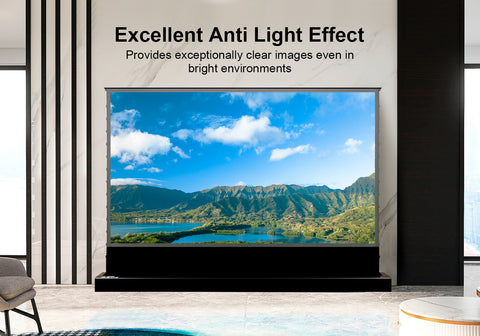 nothing projector floor rising screen excellent anti light effect