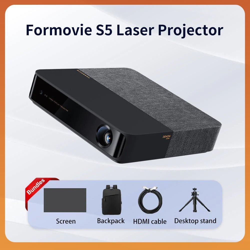 Formovie X5, 4K HDR 10+ DLP Projector, 60-1000 Display