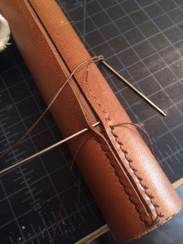 leather stiching