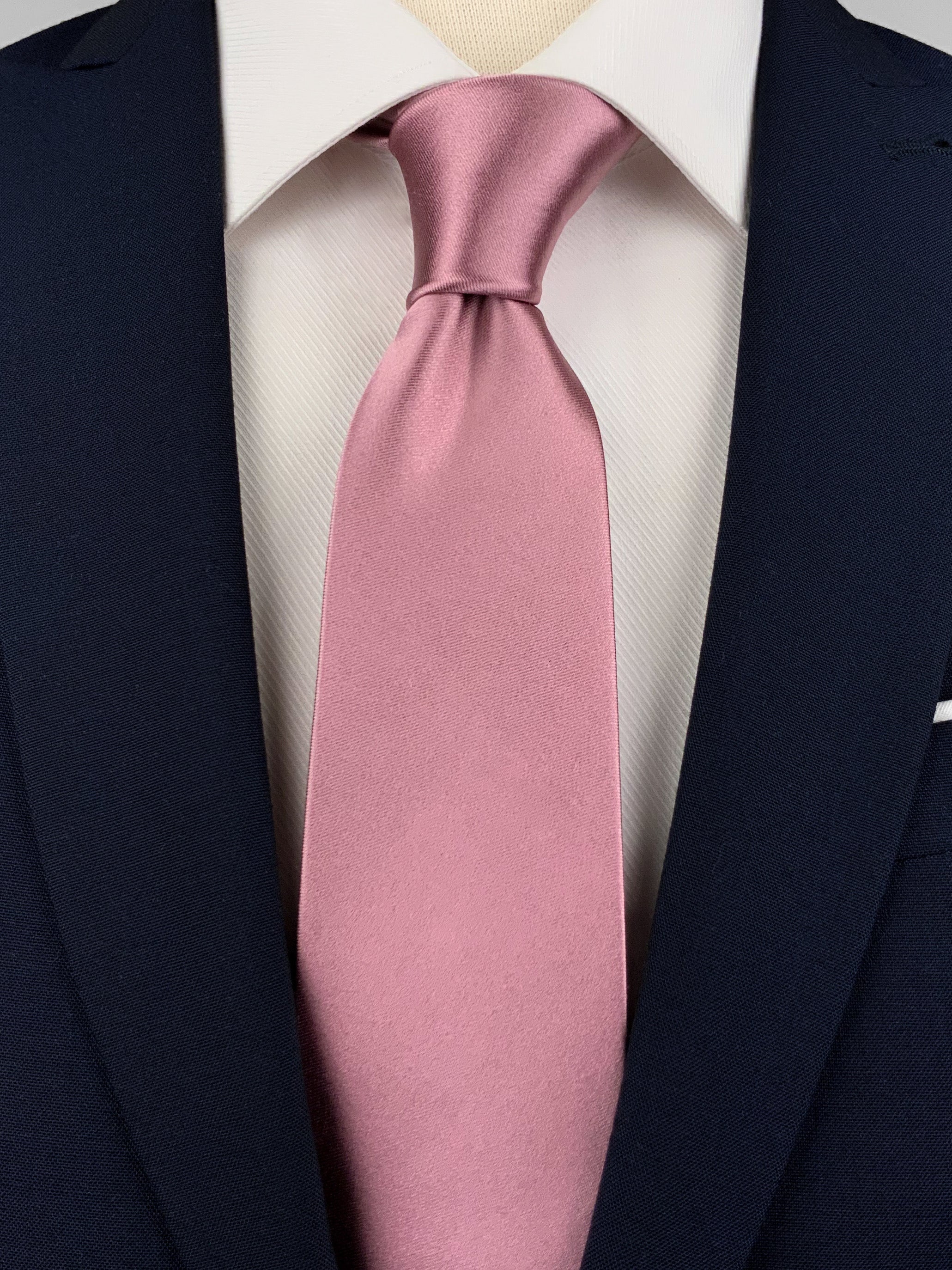 white shirt pink tie