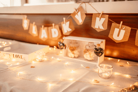 fairy lights for dessert table