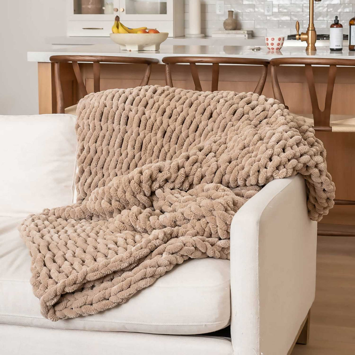 Luxury Chunky Knit Chenille Blanket Yedwo YEDWO