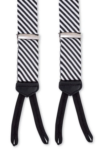 R P SUSPENDERS / BLACK MOIRE / PURE SILK / HAND MADE – RICK PALLACK  COLLECTION