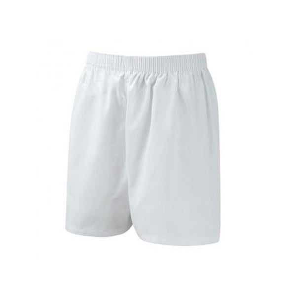 white material shorts