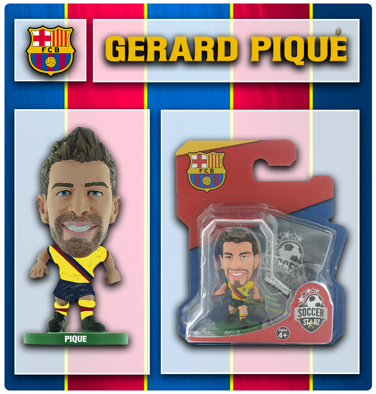 Sockers - Gerard Piqué Doll, Football Club Barcelona Player, FCB Player  Figurine: Piqué, Ideal for Cakes, Barca Fans or Collectors