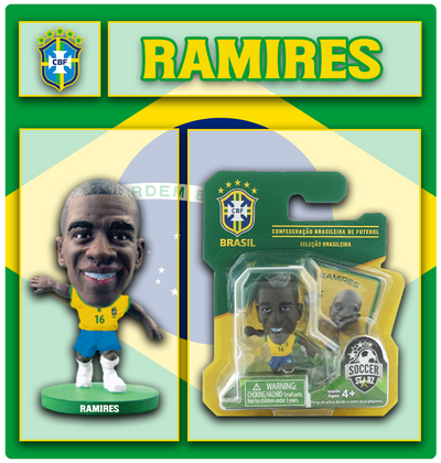 SoccerStarz Brazil Sandro - Home Kit Figure - Brazil Sandro - Home