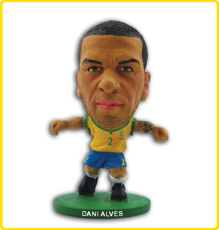 Mini Craque Soccerstarz - Dante, Ramires E Jô - Brasil