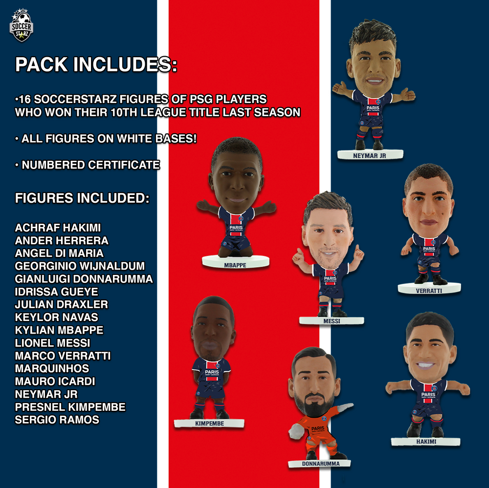  SoccerStarz Man City League Winners Team Pack 19 Player  (Classic Kit - 2020/21), Man City Blue, MCTP22 : Toys & Games