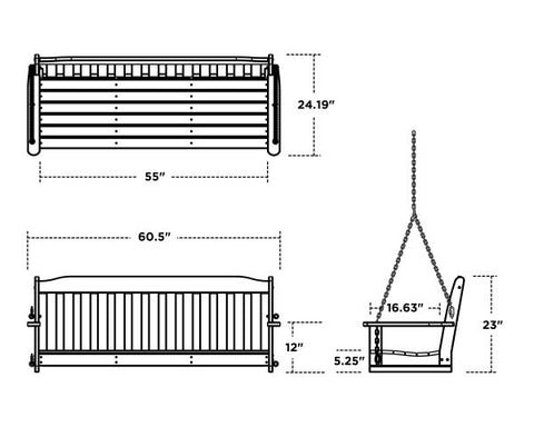 Country Living 60" Swing size