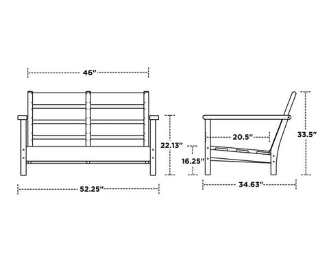 Harbour Deep Seating Loveseat