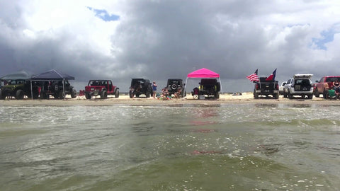 Galveston, Texas San Luis Pass Camping Out