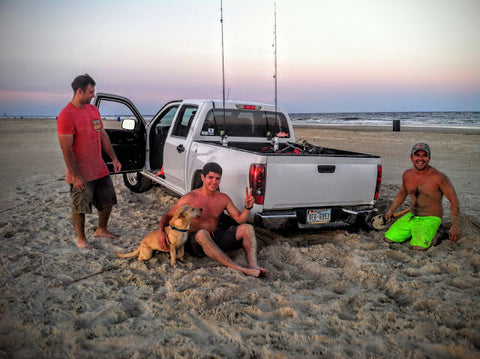 Galveston, Texas San Luis Pass Stuck In The Sand