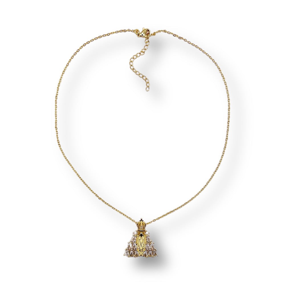 Virgen de Suyapa Crystal Chain Necklace – Rodolfo Lugo
