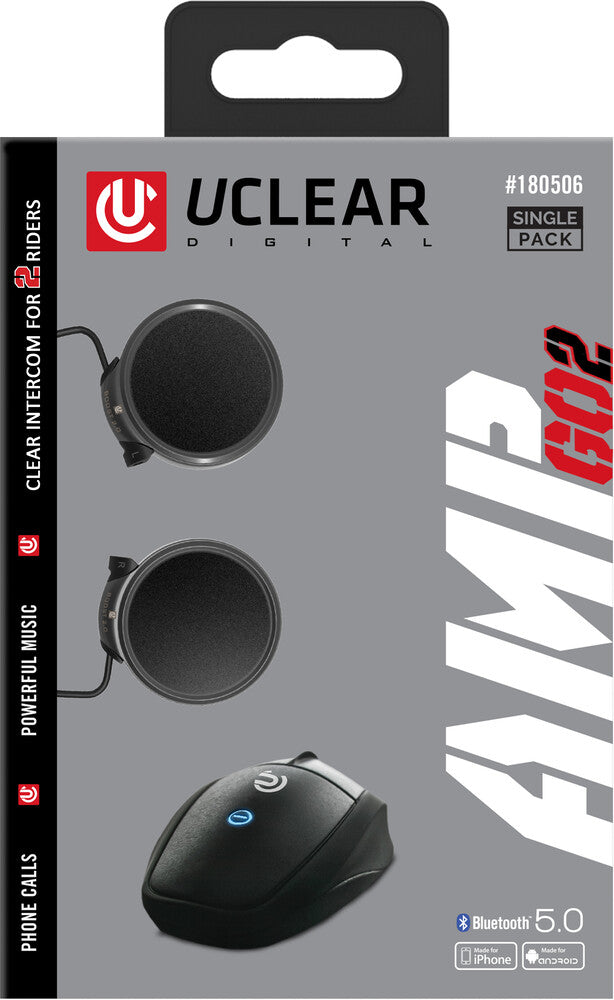 uclear amp go 2 bluetooth communicator