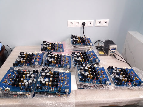 RebelAmp class A headphone amplifier PCBs