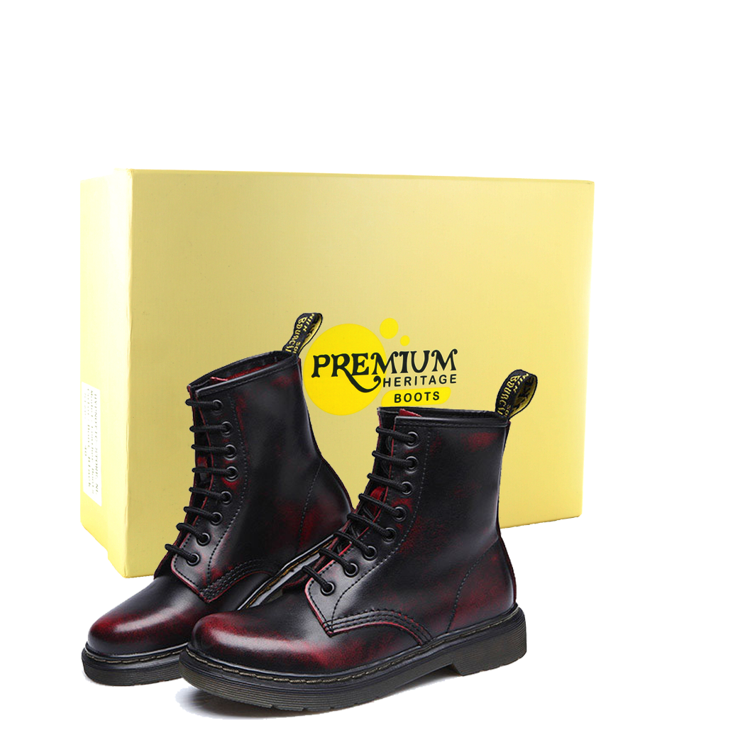 Premium Heritage Boots® Black Red 