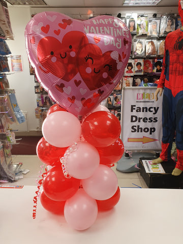 Valentine's mini air-filled balloon display