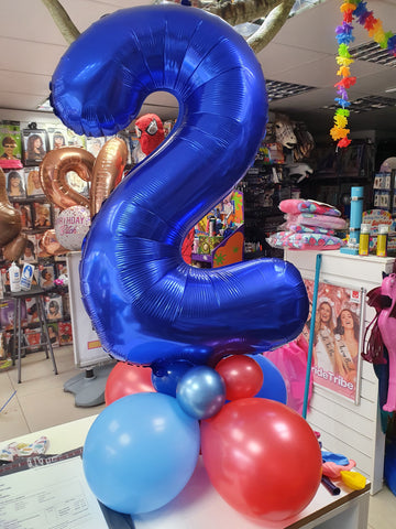 Number two simple balloon display