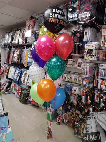 Rainbow Happy Birthday mega balloon bouquet