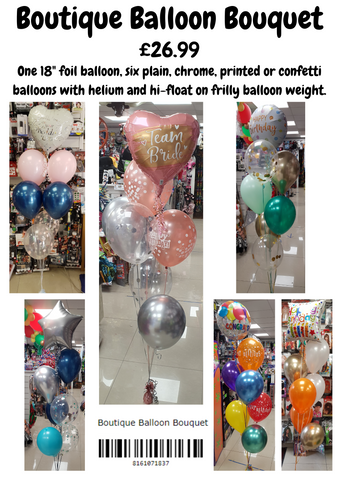 Boutique balloon bouquet