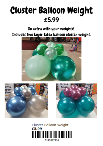 Cluster balloon weight
