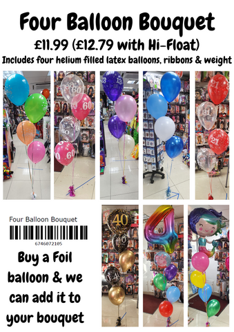 Four Balloon Bouquet
