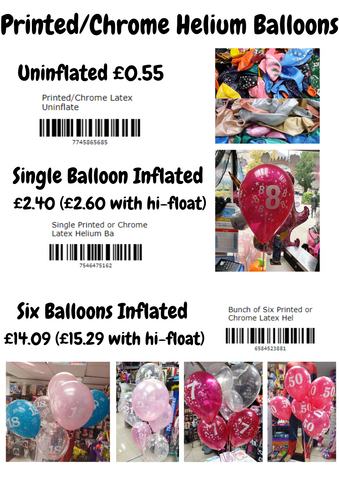 Printed Helium Balloons