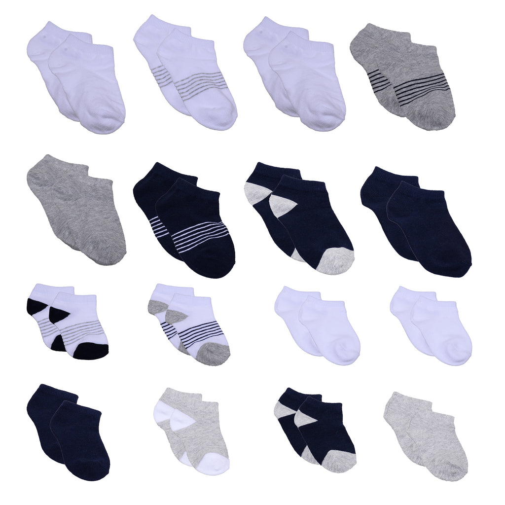 baby boy white ankle socks