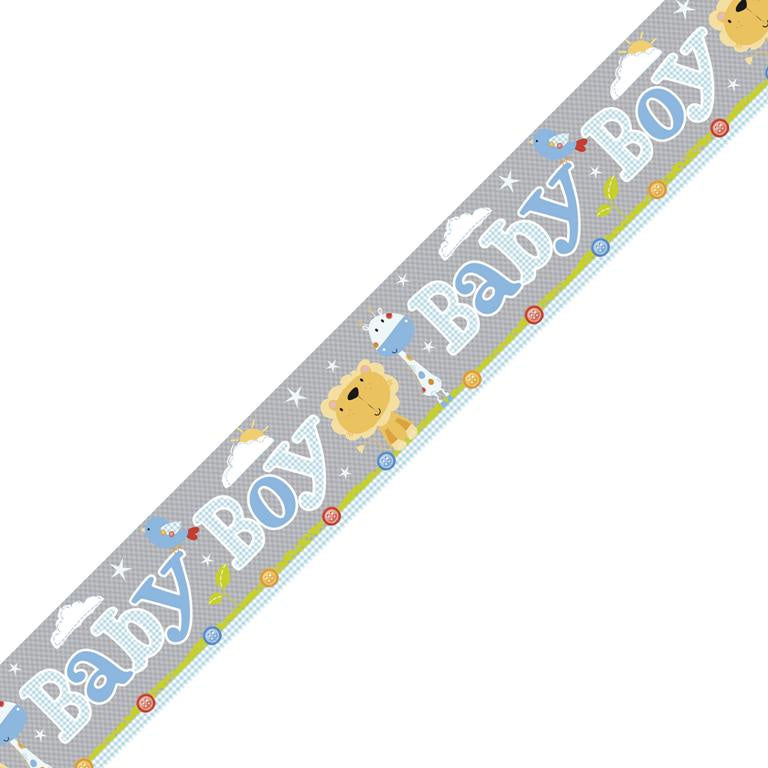 Baby Boy Jungle Clouds Party Banner - Nicole's Cards ...