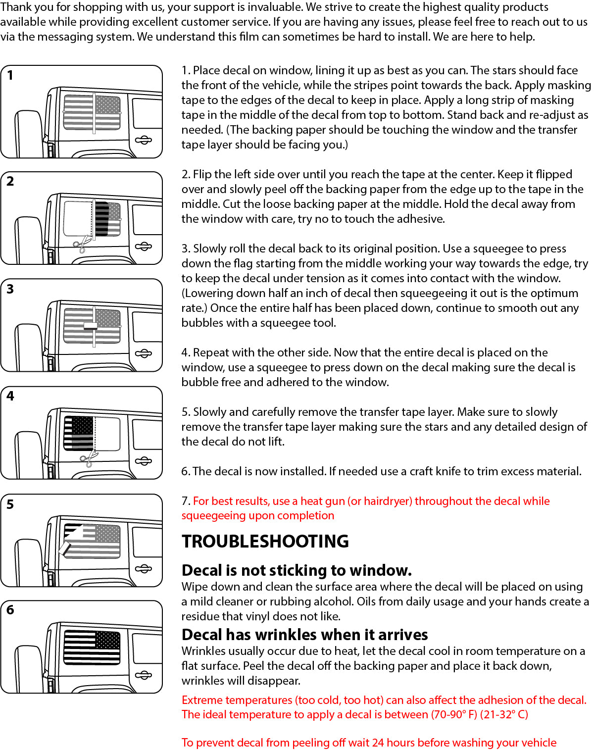 Bogar Tech Designs Large Transfer Tape Decal Installation Instructions