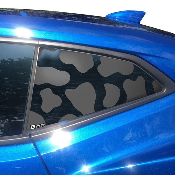 Precut Quarter Window Animal Cow Print Vinyl Sticker Decal Fits Camaro |  Bogar Tech Designs