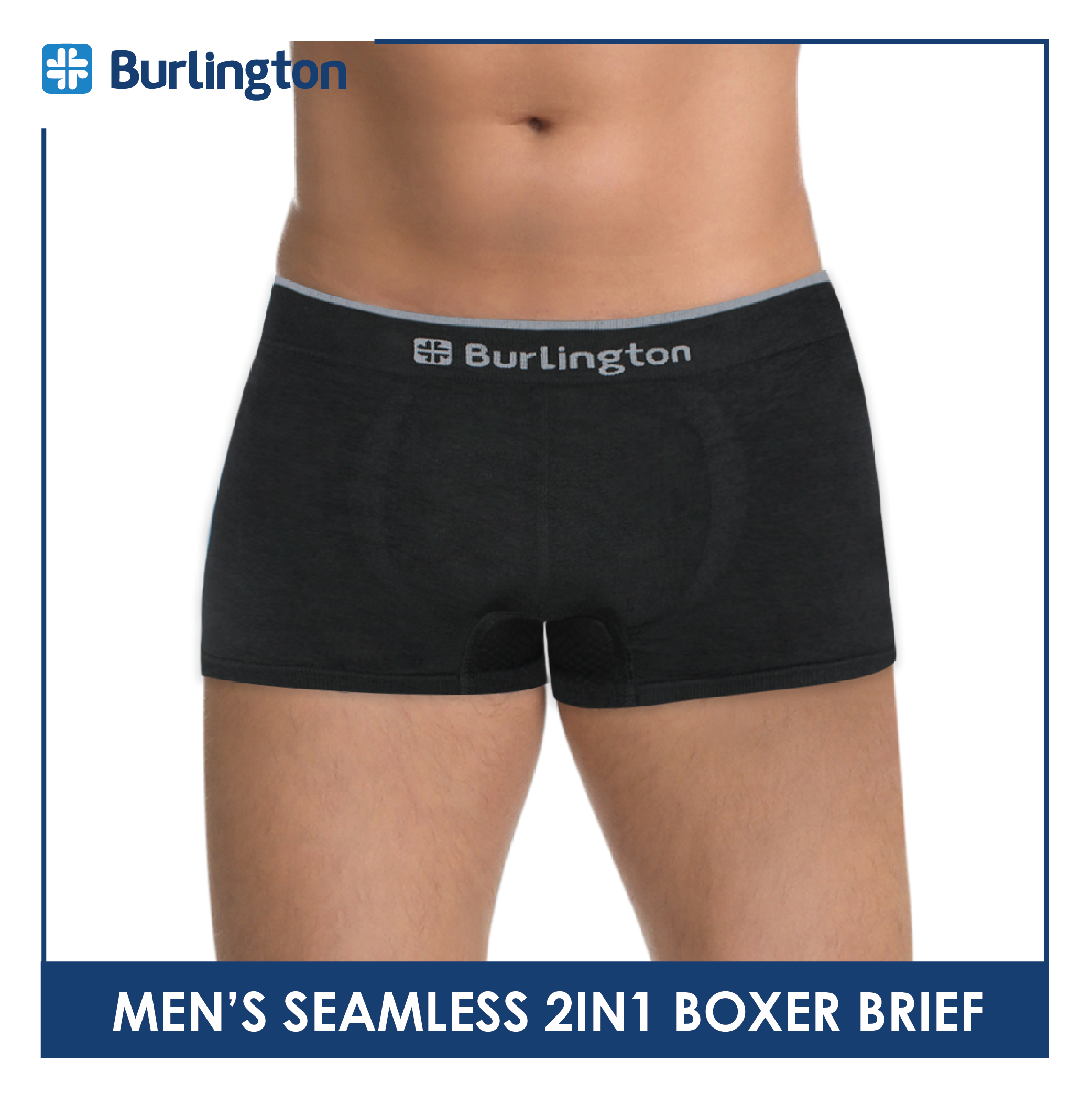 Burlington Men’s Nylon Boxer Brief 2 pieces in 1 pack OGTMBBG17 ...
