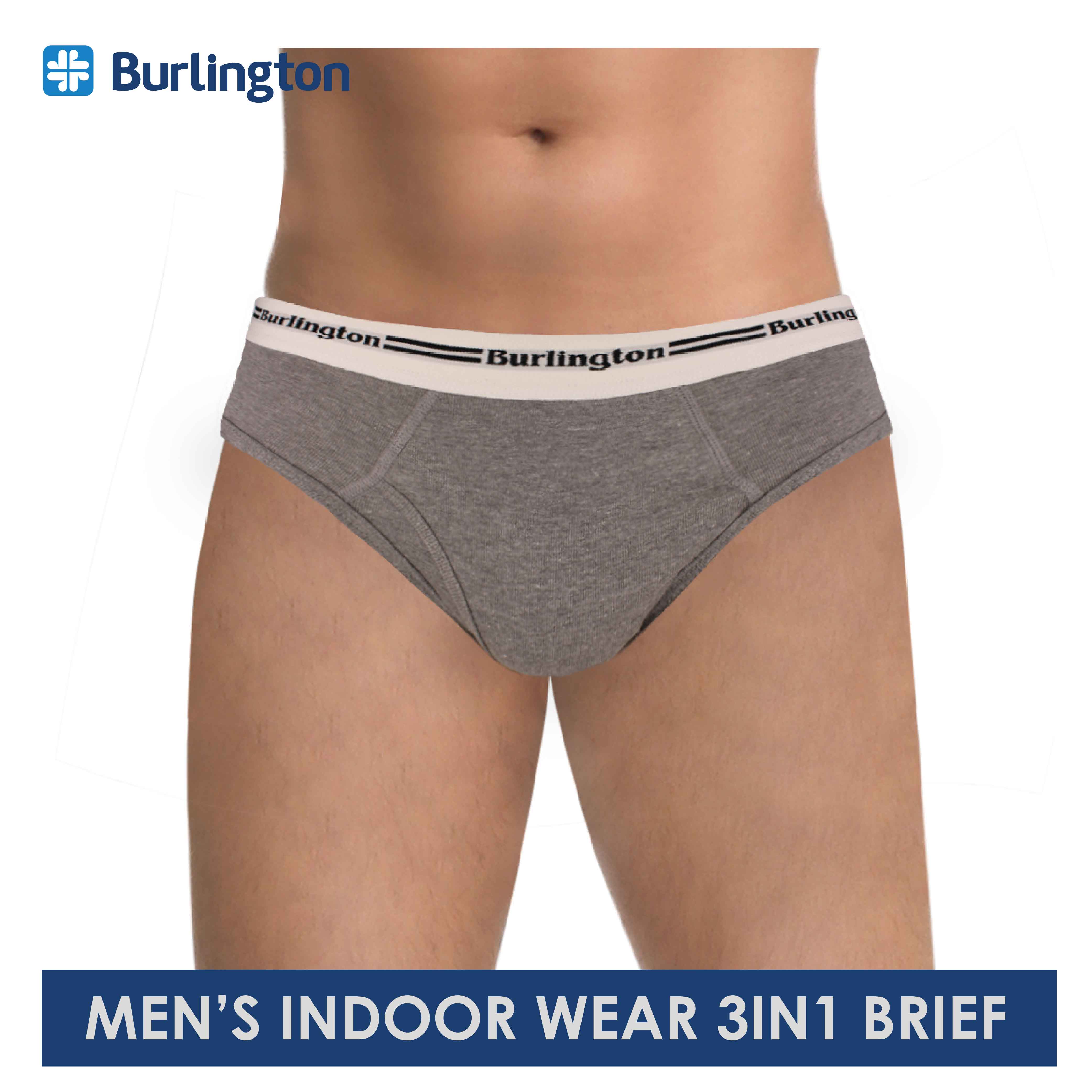 Burlington Men's Cotton-Rich Comfort Brief 3 pieces in a pack Underwear  GTMBCS01 (Limited Time Offer) – burlingtonph