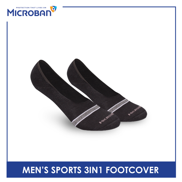 Microban Men’s Cotton Thick Sport Footcover 3 pairs in 1 pack VMSFG4