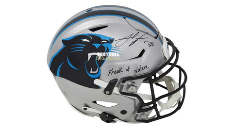 Julius Peppers Autographed Carolina Panthers SpeedFlex Authentic Helme –