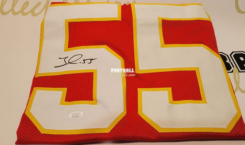 Tony Gonzalez Signed Career Highlight Stat Jersey (Beckett COA)