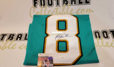 BYRON LEFTWICH AUTOGRAPHED HAND SIGNED WHITE JACKSONVILLE JAGUARS JERSEY -  Signature Collectibles