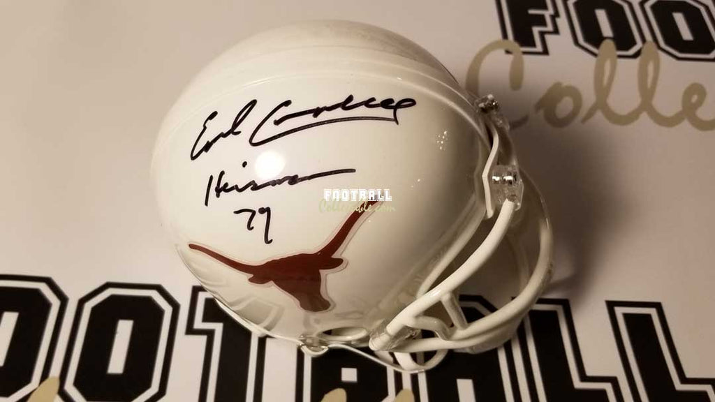 earl campbell autographed mini helmet