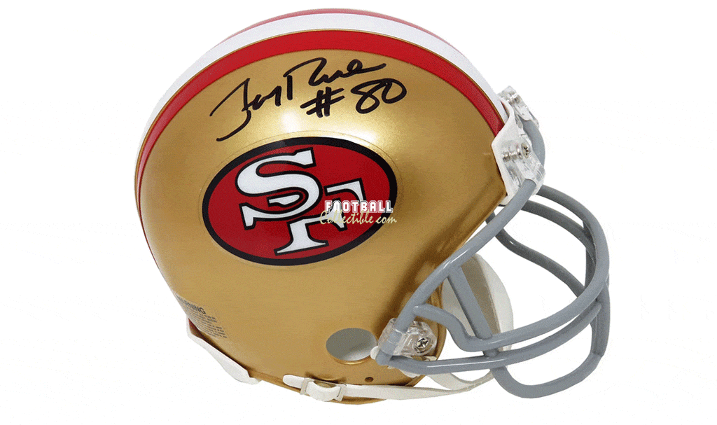 jerry rice signed helmet