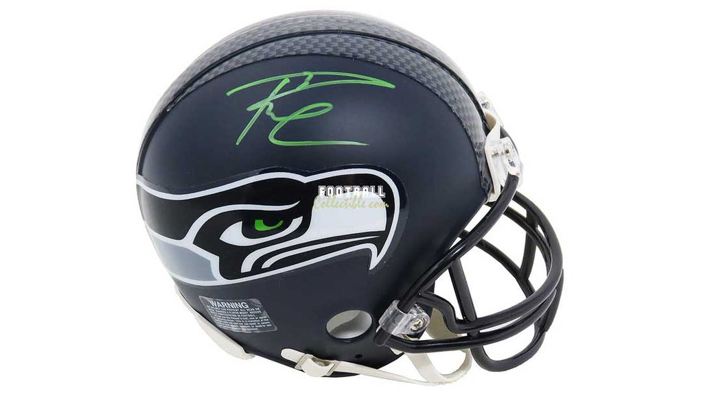 russell wilson autographed mini helmet