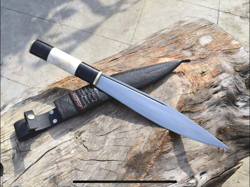 The Big Bowie Chopper Bushcraft knife (10 Inch Blade) Made in Nepal –