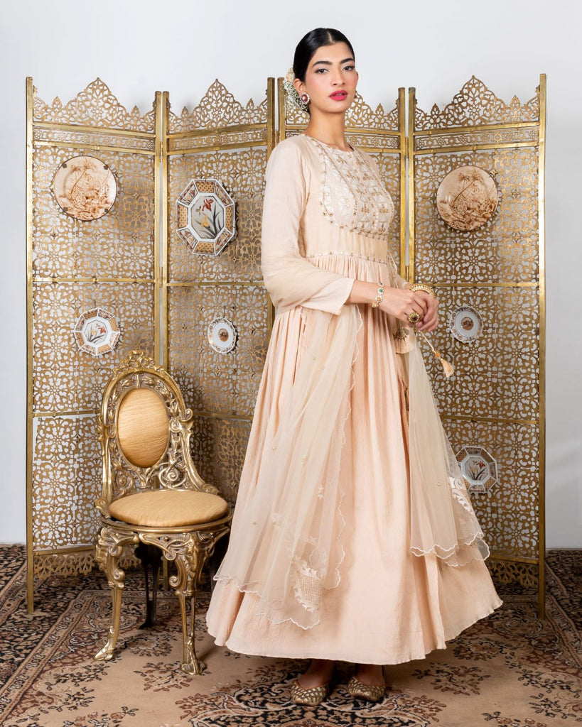 Bollywood Beige and Brown color Georgette fabric Salwar Kameez : 1860955