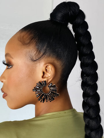 Rhinestone statement earrings in Lagos, Nigeria