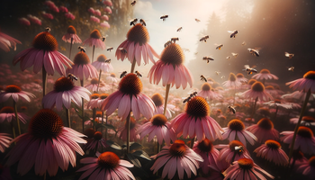 Echinacea and Bees