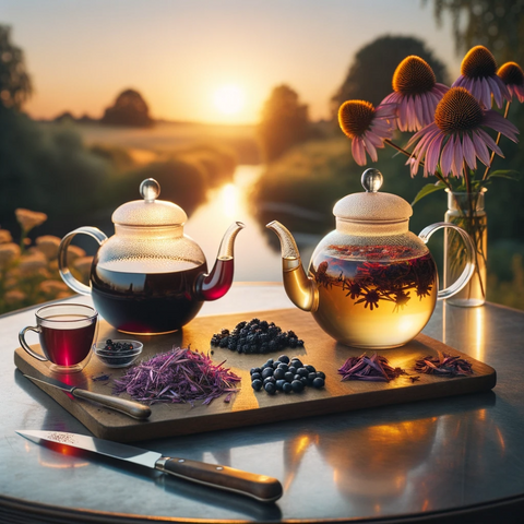 Elderberry and Echinacea tea