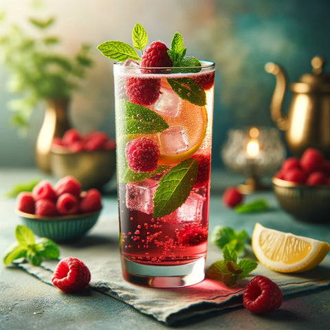 Raspberry Green Tea Spritzer