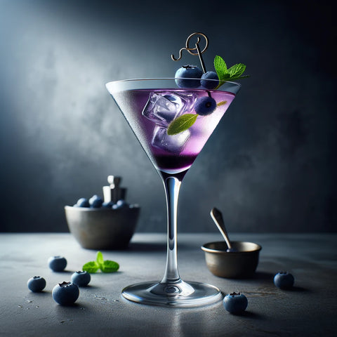 Blueberry Green Tea Martini