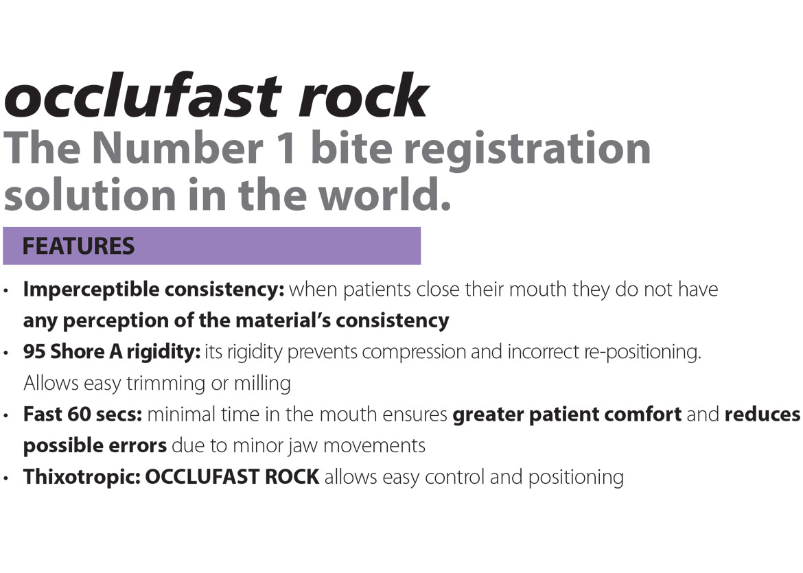 Zhermack Occlufast Rock Bite Registration Material C200726